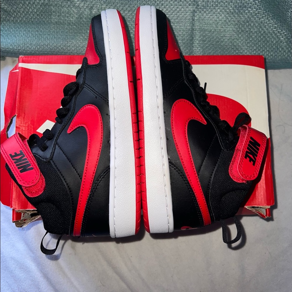 Nike Court Borough Mid 2 "Black/University Red/White"